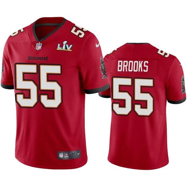 Men Tampa Bay Buccaneers #55 Derrick Brooks Nike Red Super Bowl LV Limited NFL Jersey